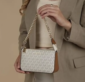 Michael Kors Jet Set Small Pochette Bag With Dust Bag