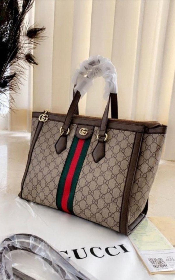 Gucci ophidia GG medium tote bag with dustcover slingbelt 06 - Image 4
