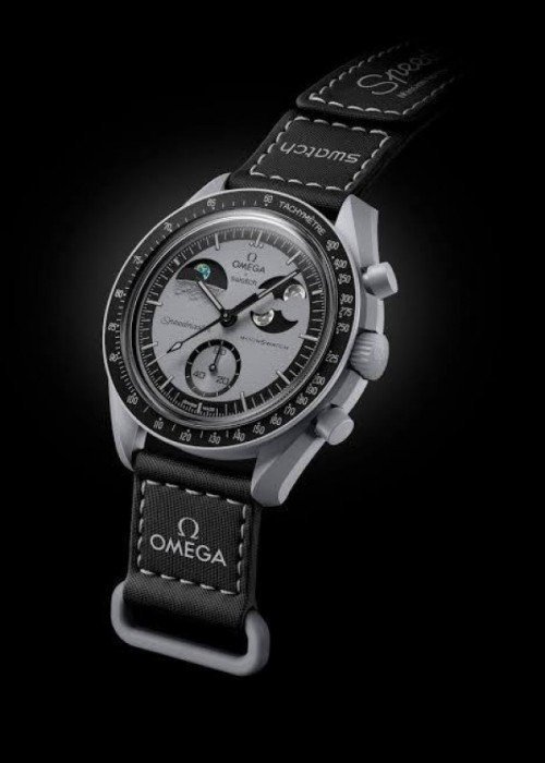 OMEGA X SWATCH MISSION TO MOON BLACK PRIMIUM QUALITY WATCH - Image 4