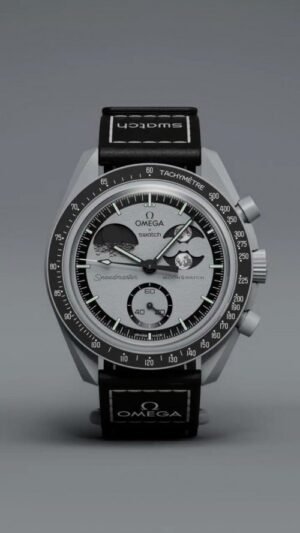 OMEGA X SWATCH MISSION TO MOON  BLACK PRIMIUM QUALITY WATCH