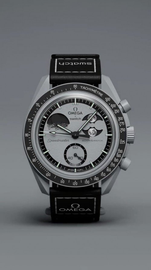 OMEGA X SWATCH MISSION TO MOON BLACK PRIMIUM QUALITY WATCH