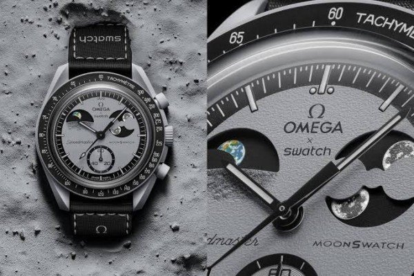 OMEGA X SWATCH MISSION TO MOON BLACK PRIMIUM QUALITY WATCH - Image 3