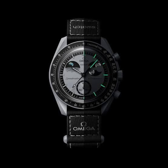 OMEGA X SWATCH MISSION TO MOON BLACK PRIMIUM QUALITY WATCH - Image 2