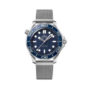OMEGA SEAMASTER JAMES BOND 60th Anniversary 42mm Stainless Steel Blue Dot Dial Watch
