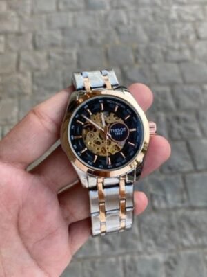 TISSOT 1853 AUTOMATIC PRIMIUM QUALITY DUAL TON BLACK METAL WATCH'