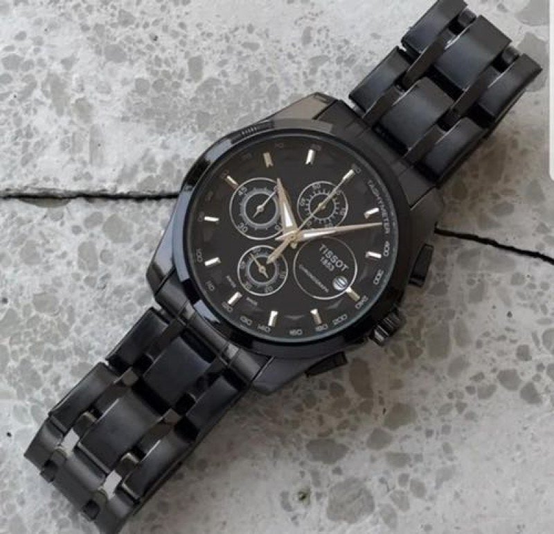 TISSOT 1853 PRIMIUM QUALITY FULL BLACK METAL WATCH - Image 2