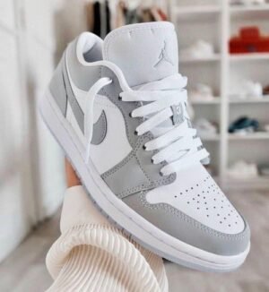 Branded retro 1 Wolf Grey Low