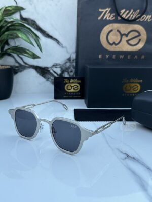 Branded  WLSON 2381 silver black Sunglasses