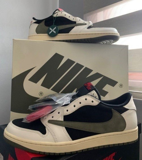 Branded Sneakers Travis Fragment Low Olive Green SEMI UA - Image 4