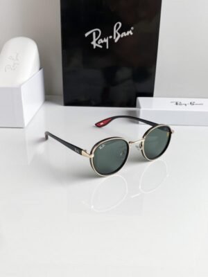 Branded  Rb Gold Green Sunglasses Bt