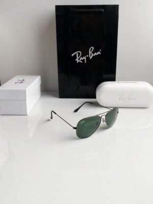 Branded Rb Black Green Aviator Sunglasses Bt