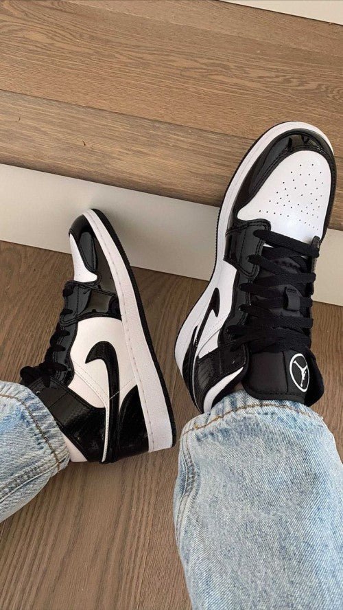 Branded Aj 1 Mid Carbon Fiber Black White For Mens - Image 2