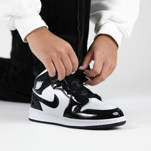 Branded Aj 1 Mid Carbon Fiber Black White For Mens - Image 3