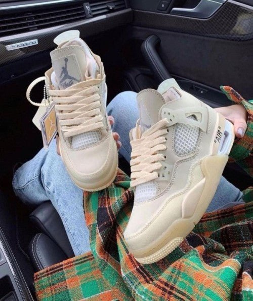 Branded Aj Retro 4 off white Cream Sail Semi UA With OG Box For Mens - Image 5