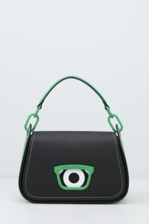 Karl Lagerfeld x Darcel Disappoints Print Crossbody Bag Black With OG Box & Dust Bag (KB032 BLACK)(LB)