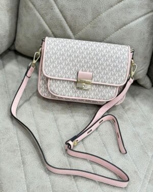 Michael Kors Bradshaw Cross Body Bag With OG Box (22001-Beige_Pink)(LB)