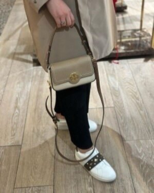 Tory Burch felix lychee print bag with box.