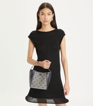 TORY BURCH SMALL MCGRAW BUCKET BAG