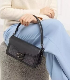 Coach Tabby 26 Shoulder Bag With OG Box & Dust Bag (Black Grey-837)
( BSB)