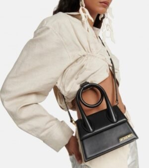 Jacquemus Le Chiquito Noeud Bag With OG Box Dust Bag & Extra Sling Belt (Black - 135)(BSB)