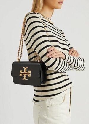 Tory Burch Eleanor Premium Quality Shoulder Bag With OG Box & Dust Bag (Black - 257)(BSB)