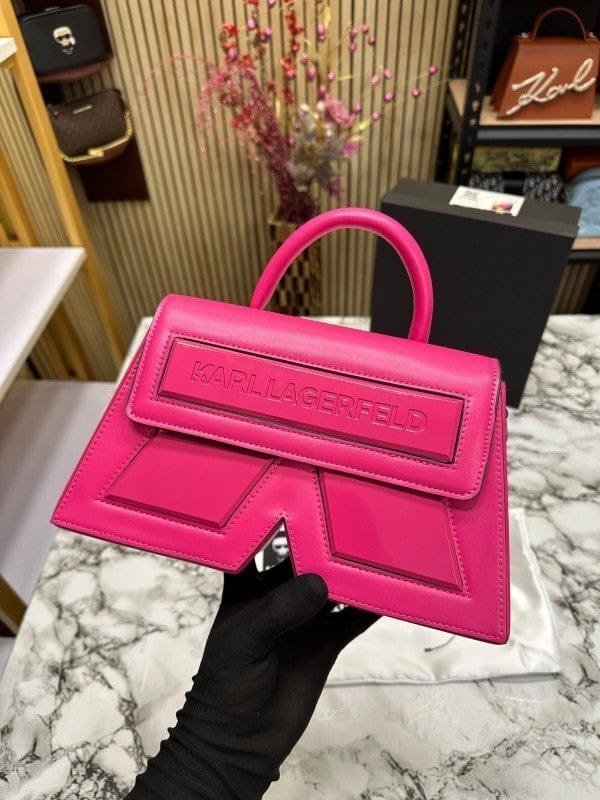 Karl Lagerfeld K IKON Crossbody Shoulder Bag With OG Box & Dust Bag (Pink - 924)(BSB) - Image 3