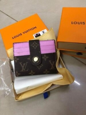 Louis Vuitton LV Card Holder Wallet With OG Box (Rose - 803)(BSB)
