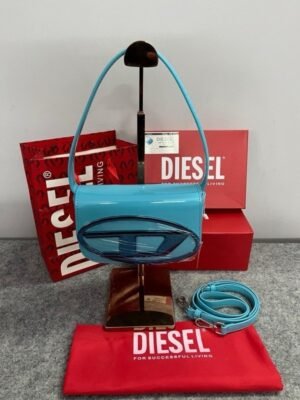 Diesel 1DR Shoulder Bag With OG Box & Dust Bag & Extra Shoulder Strap (Blue)(LB)