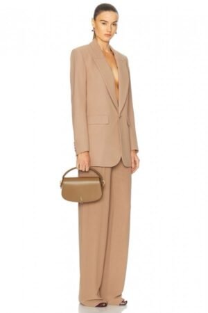 YSL Saint Laurent Voltaire Leather Shoulder Bag With OG Box & Dust Bag (Y168 Brown)(LB)