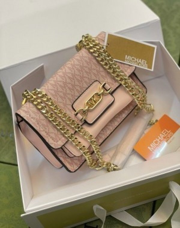 Michael Kors MK Heather Shoulder Bag With OG Box & Dust Bag (22301_Pink)(LB) - Image 3