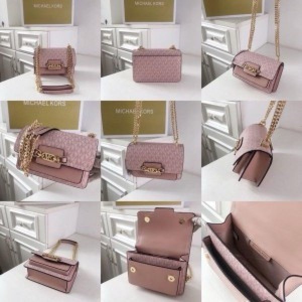 Michael Kors MK Heather Shoulder Bag With OG Box & Dust Bag (22301_Pink)(LB) - Image 4