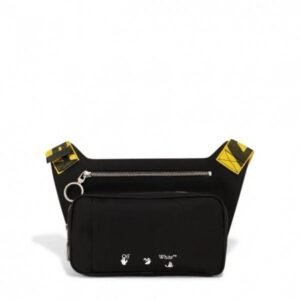 Off-White Unisex New Cowhide Chest Bag Waist Bag Shoulder Bag With Dust Bag - 253 Palm(LB)