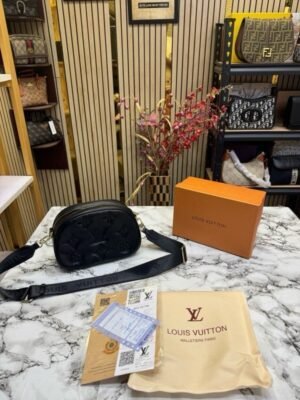 LOUIS VUITTON PILLOW HANDBAG WITH OG BOX AND DUST BAG AND BILL (BLACK)(MT)