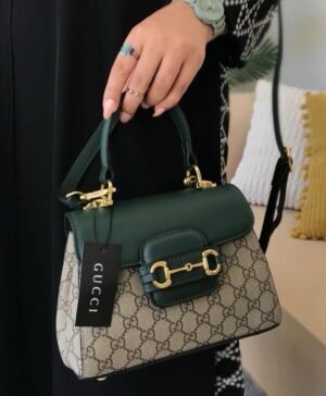 GUCC I HORSEBIT 1955 MEDIUM TOP HANDLE BAG with magnet box 397(BR)