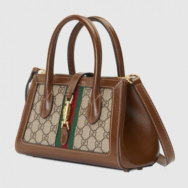 Gucci SMALL TOTE WITH PISTON CLOSURE with box 349(BR) - Image 2