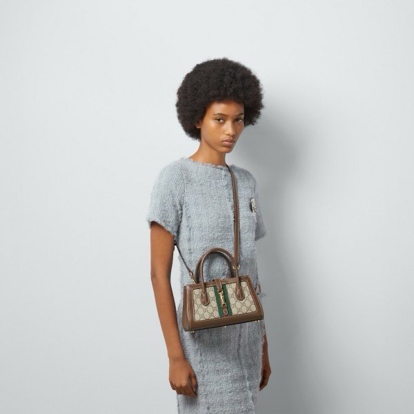 Gucci SMALL TOTE WITH PISTON CLOSURE with box 349(BR) - Image 4