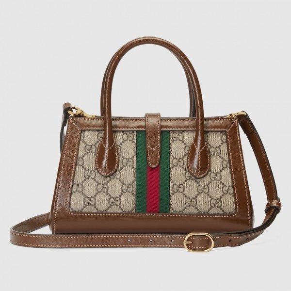 Gucci SMALL TOTE WITH PISTON CLOSURE with box 349(BR) - Image 7