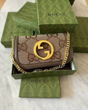 GuccI Blondie hand bag With folding box 286(BR)