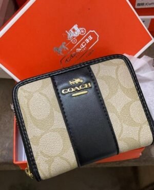 Coach mini wallet premium quality with box(BH)